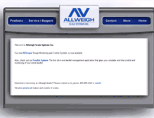 Tablet Screenshot of allweigh.com